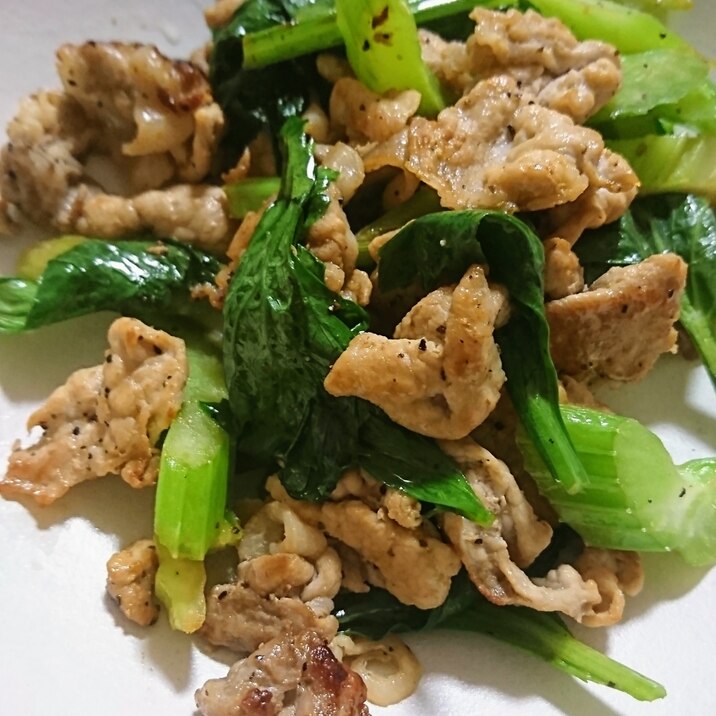 セロリと豚の炒め物 レシピ 作り方 By おっさん5593 楽天レシピ